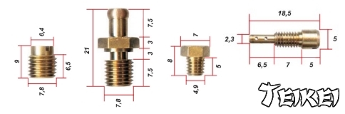 Düsen für Hitachi, Keihin und Mikuni-Vergaser von Keyster